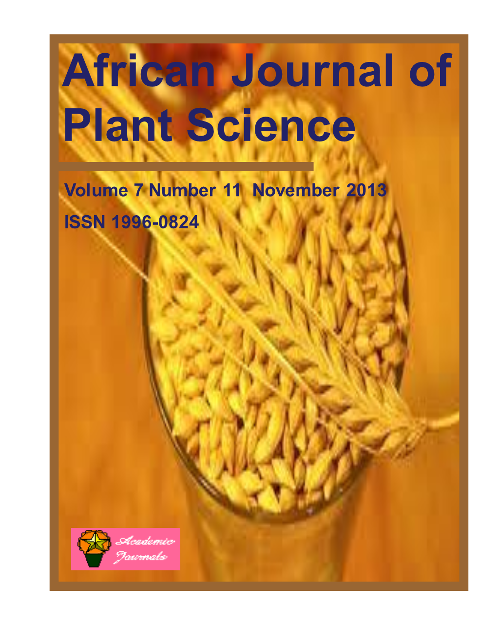 African Journal of Plant Science