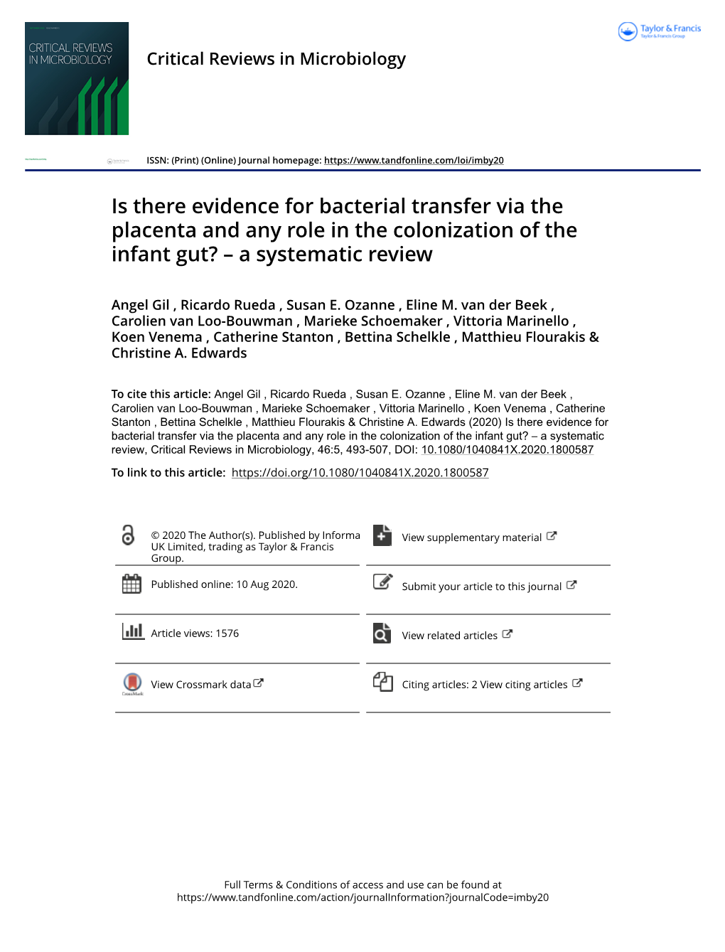 Is There Evidence for Bacterial Transfer Via the Placenta and Any Role in the Colonization of the Infant Gut? – a Systematic Review