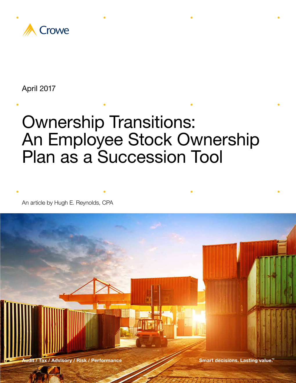 An Employee Stock Ownership Plan As a Succession Tool