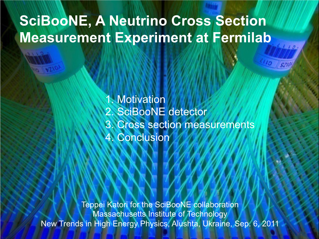 Sciboone, a Neutrino Cross Section Measurement Experiment at Fermilab