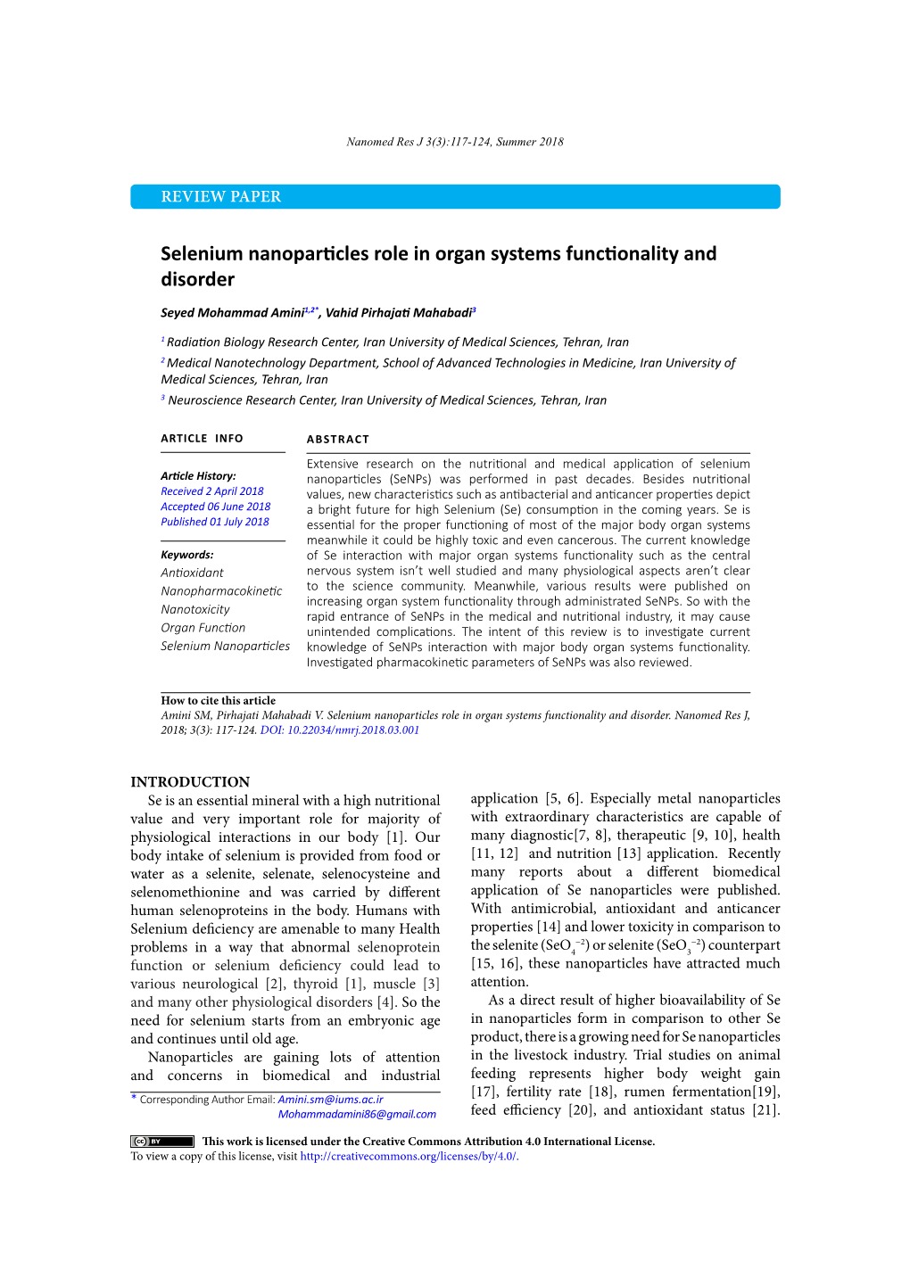 Selenium Nanoparticles Role in Organ Systems Functionality and Disorder