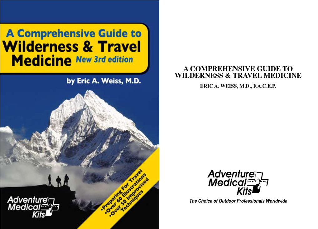 A Comprehensive Guide to Wilderness & Travel Medicine