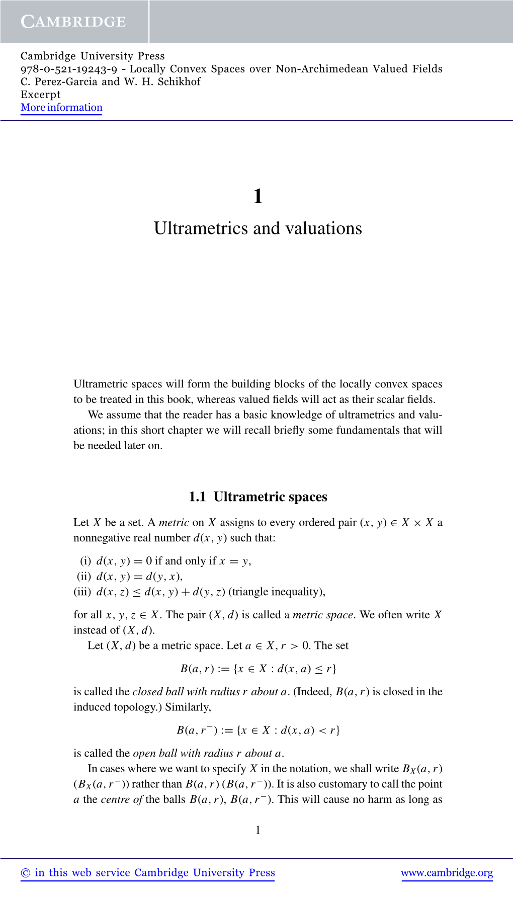 Ultrametrics and Valuations