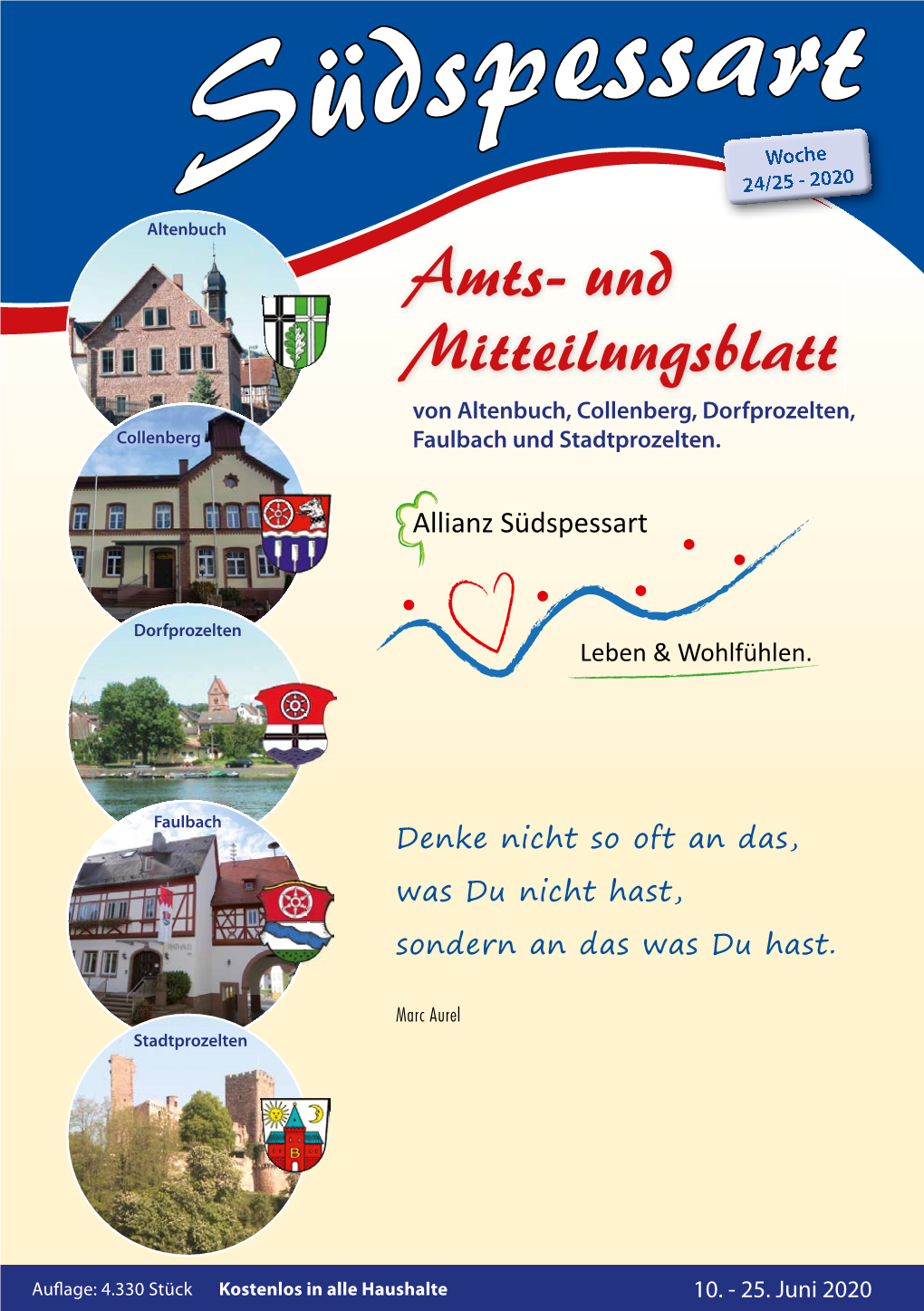 Südspessart Vom 10.6.2020 – Seite 2 Gemeinde Altenbuch Amtlich - Altenbuch Amtlich Amtliches