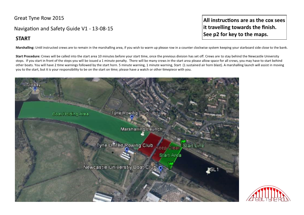 Great Tyne Row 2015 Navigation and Safety Guide V1