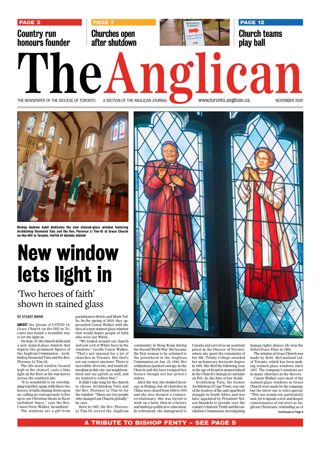 Read the November Issue of the Anglican