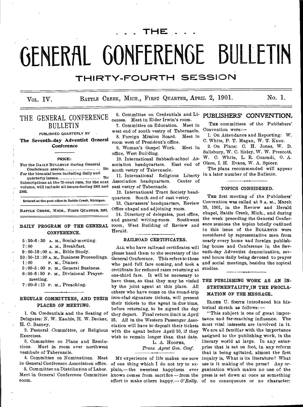 General Gonferenge Bulletin Thirty-Fourth Session