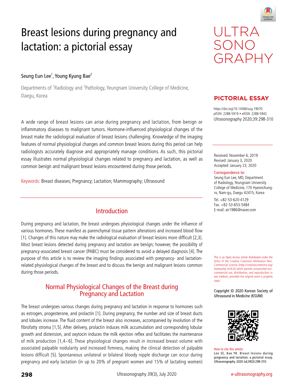 Breast Lesions During Pregnancy and Lactation: a Pictorial Essay