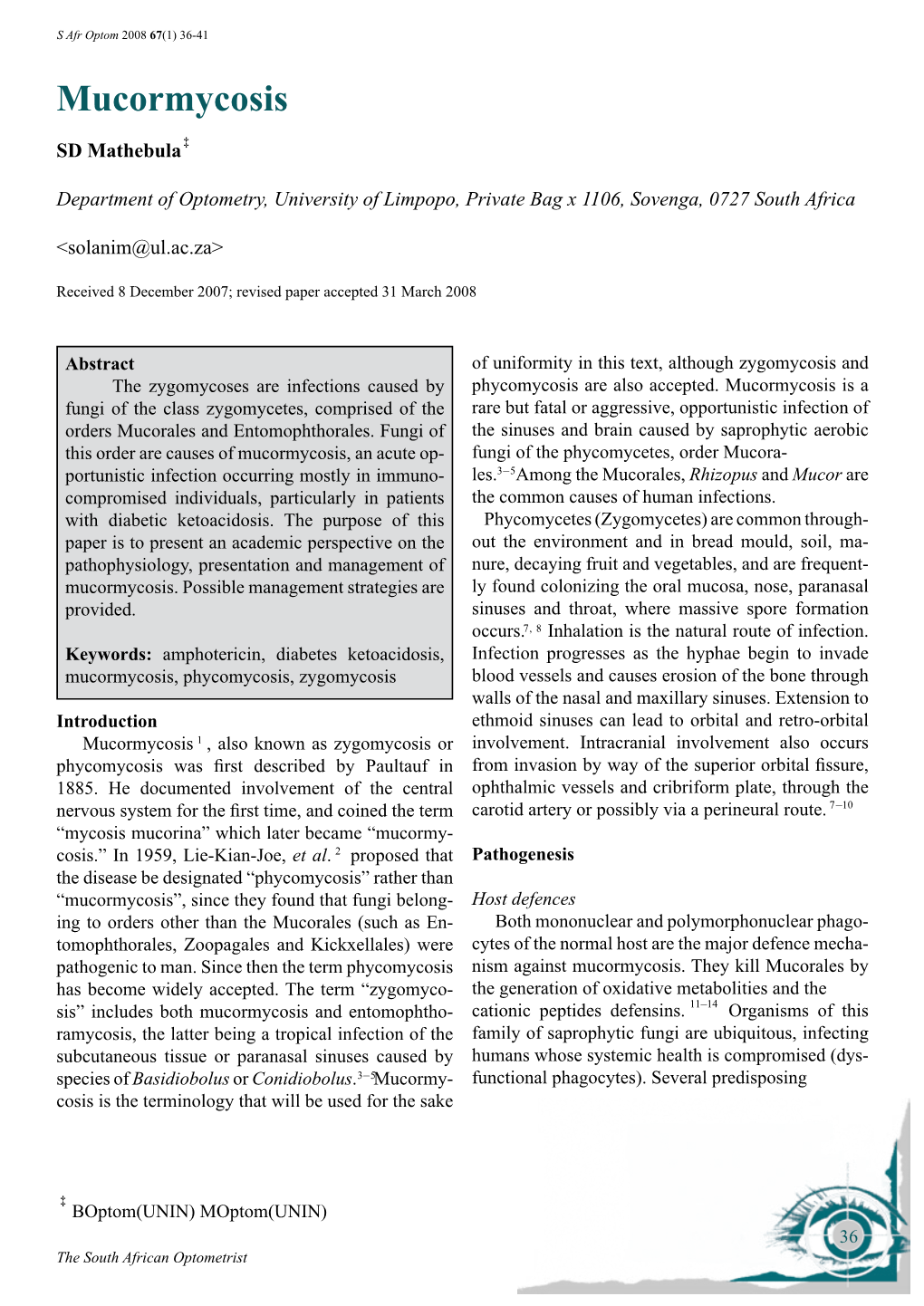 Mucormycosis