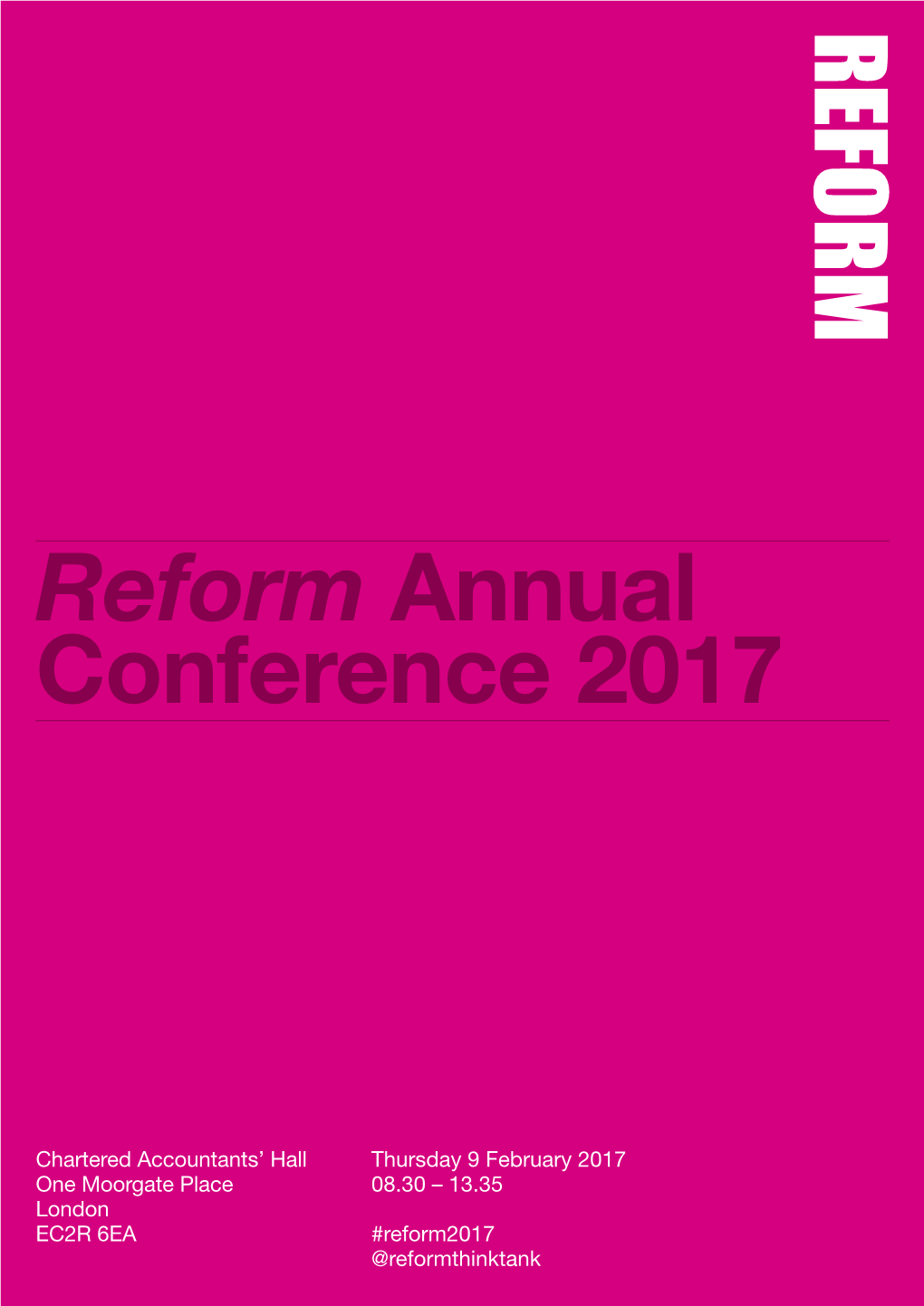 Reform Annual Conference 2017