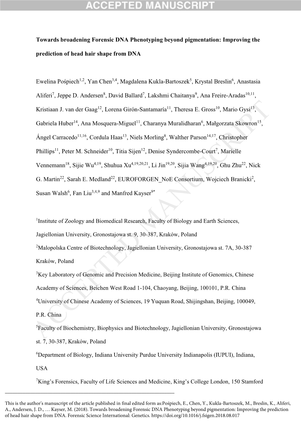 Towards Broadening Forensic DNA Phenotyping Beyond Pigmentation: Improving The