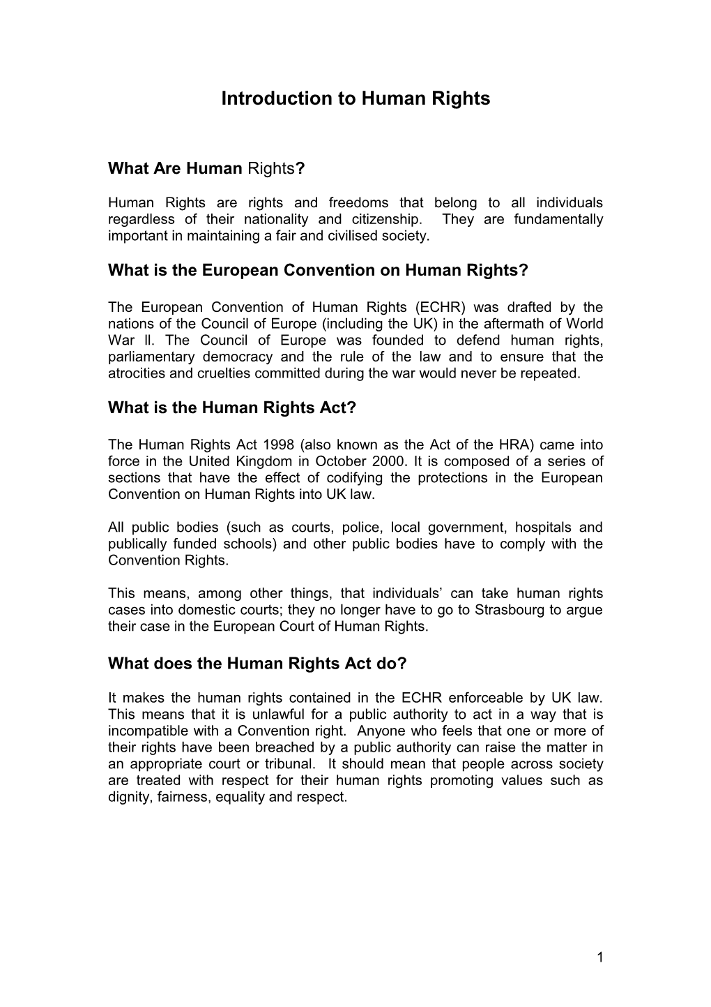 What Are Human Rights s1