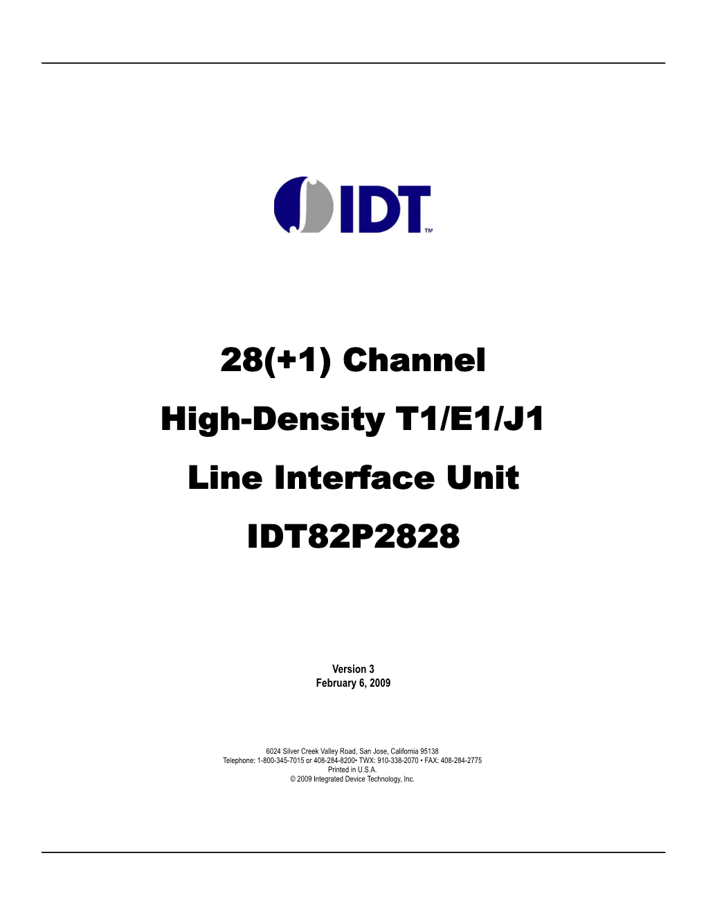 82P2828 Datasheet