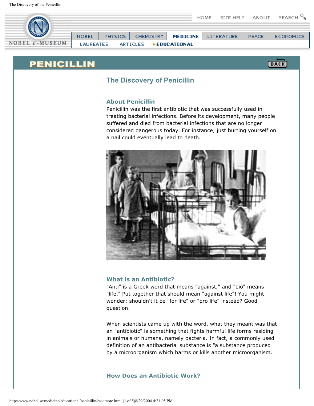 The Discovery of the Penicillin.Pdf