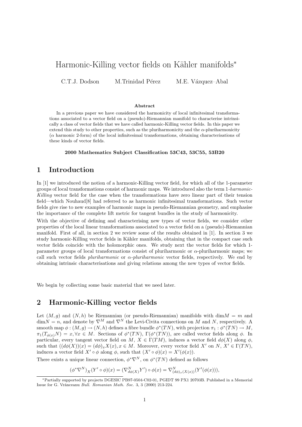 Harmonic-Killing Vector Fields on Kähler Manifolds