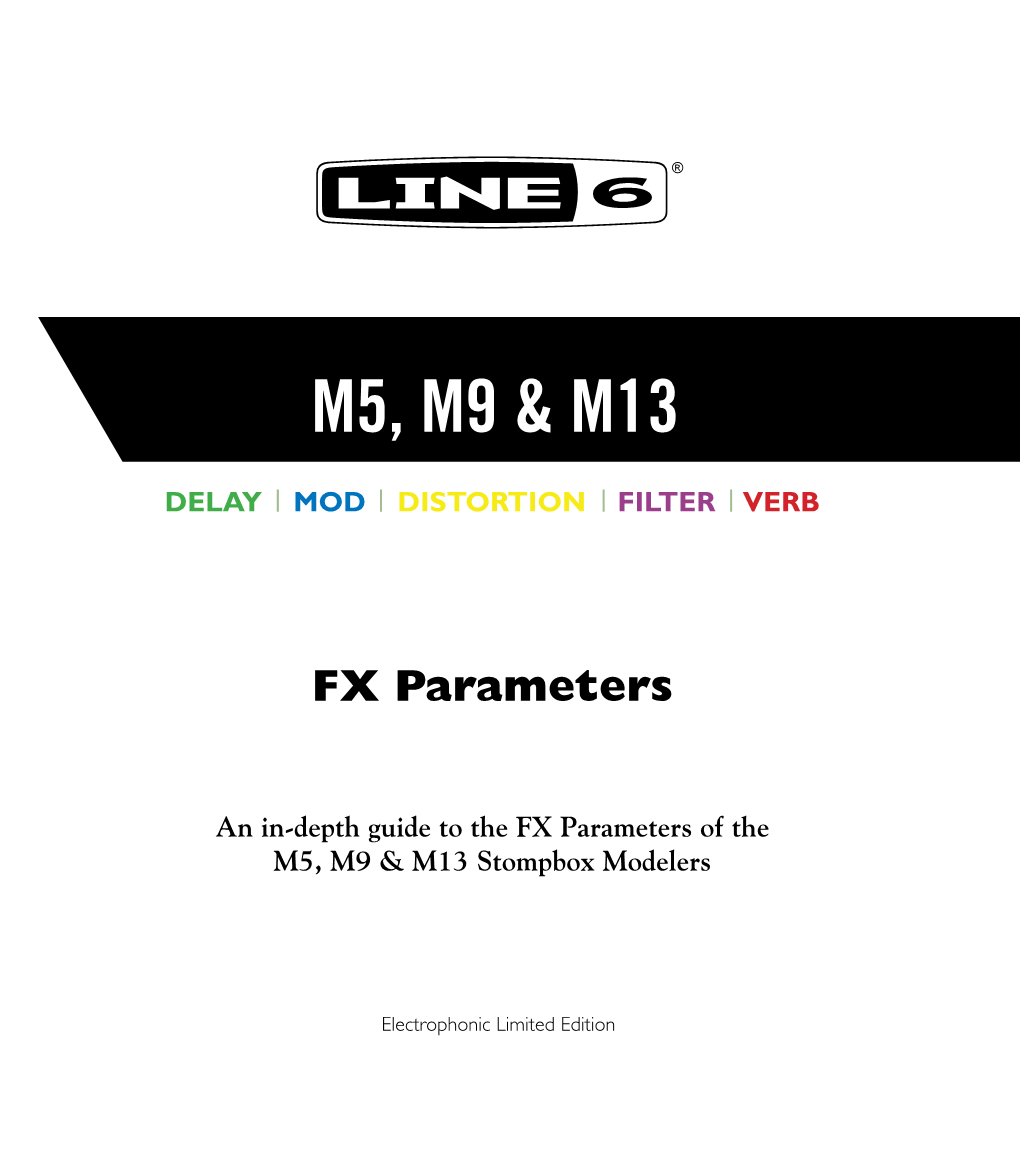 M13/M9/M5 FX Parameters