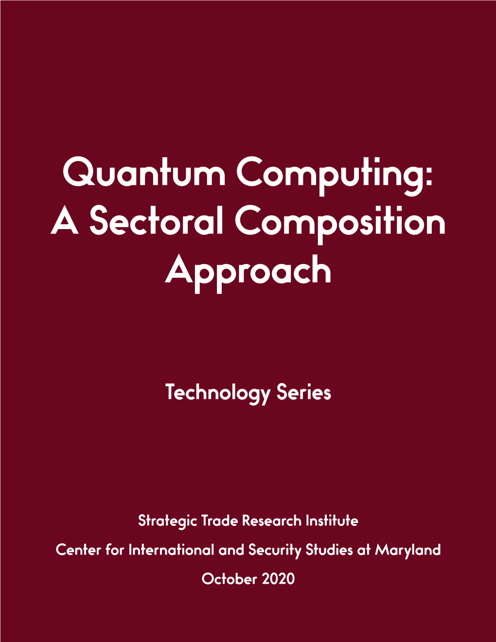 Quantum Computing: a Sectoral Composition Approach