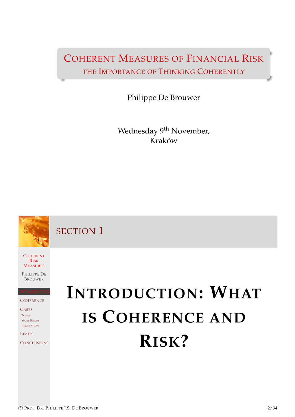 Coherent Measures of Financial Risk