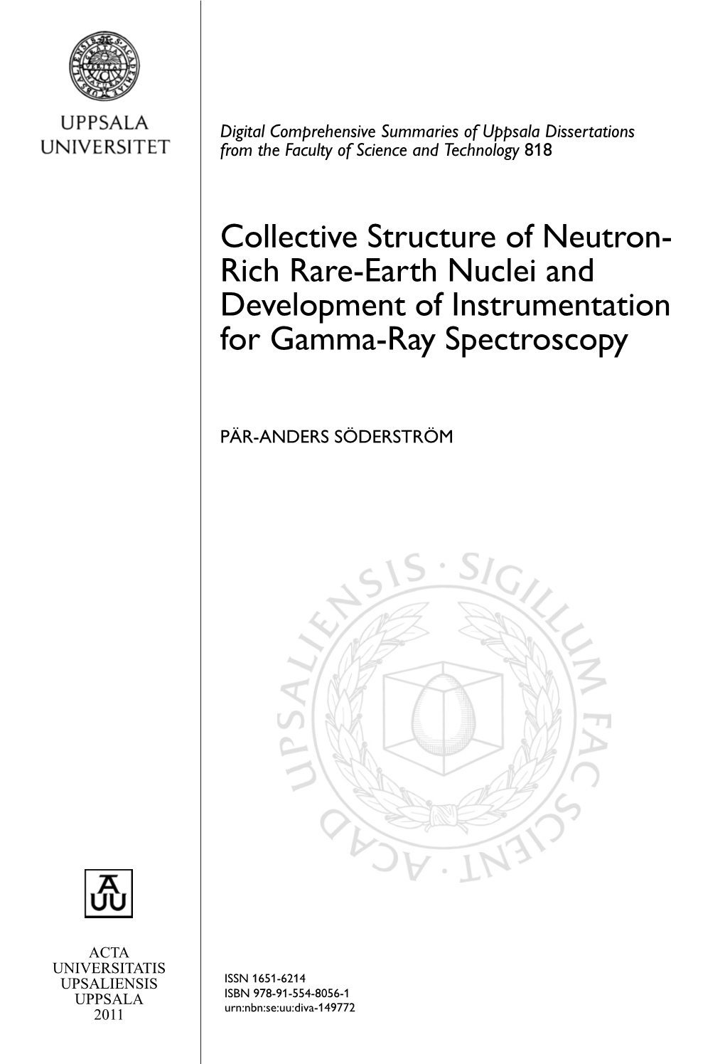 Collective Structure of Neutron-Rich Rare-Earth Nuclei And