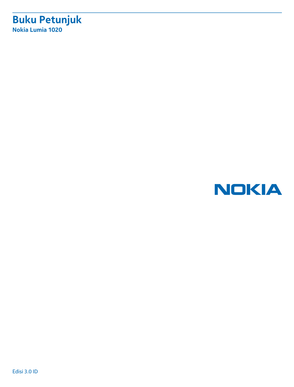 Buku Petunjuk Nokia Lumia 1020