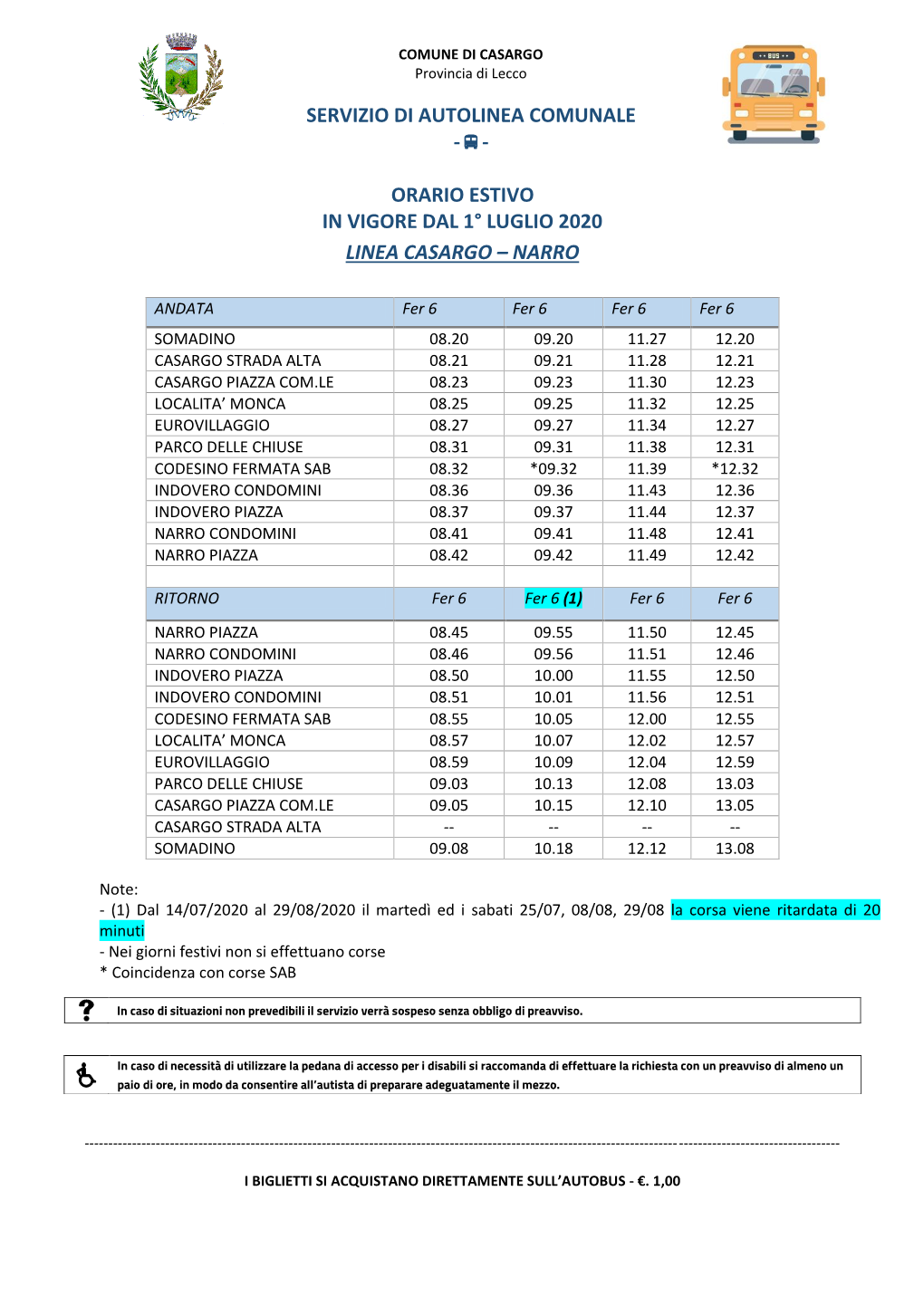 COMUNE DI CASARGO Provincia Di Lecco