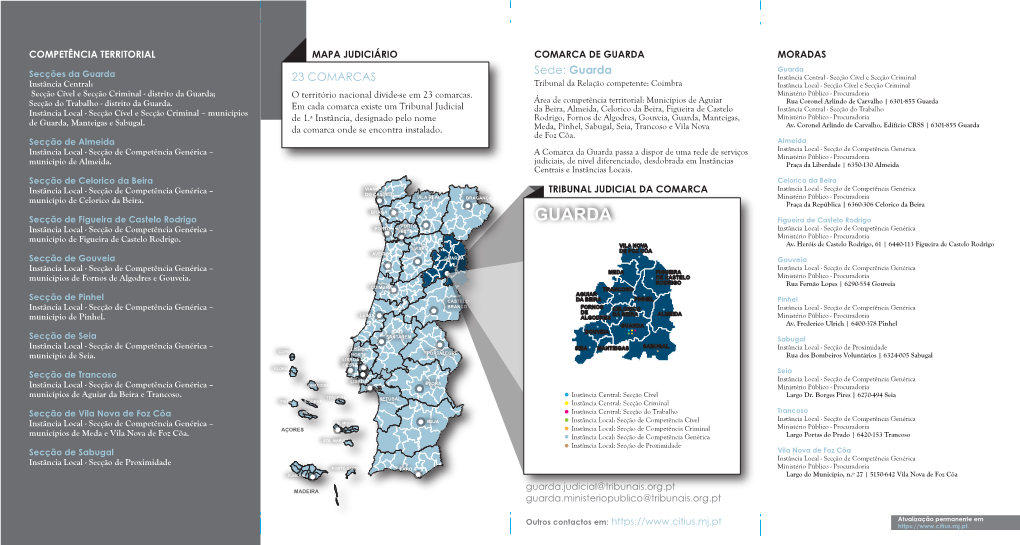 Flyer Do Tribunal Da Comarca Da Guarda