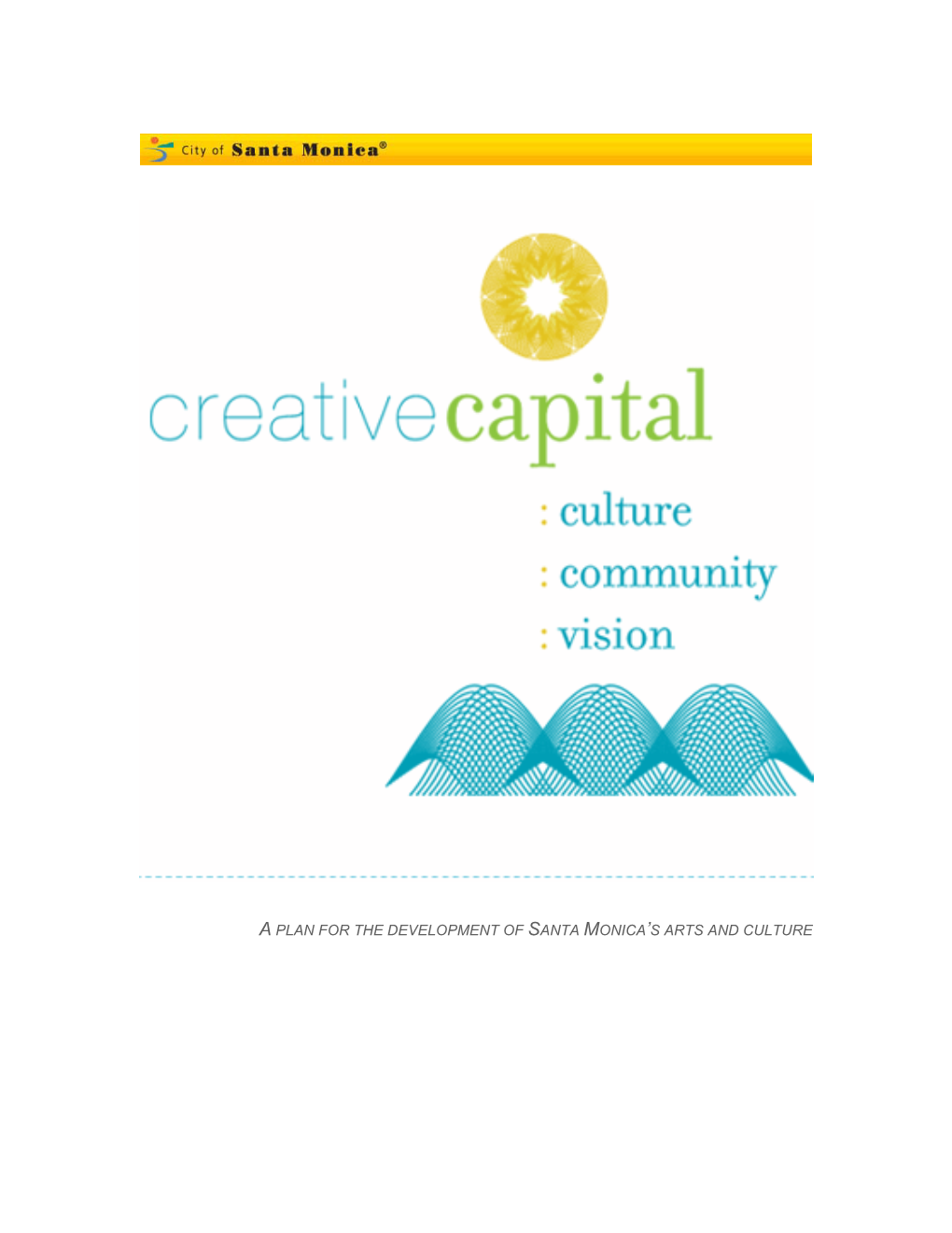 Santa Monica Creative Capital Plan