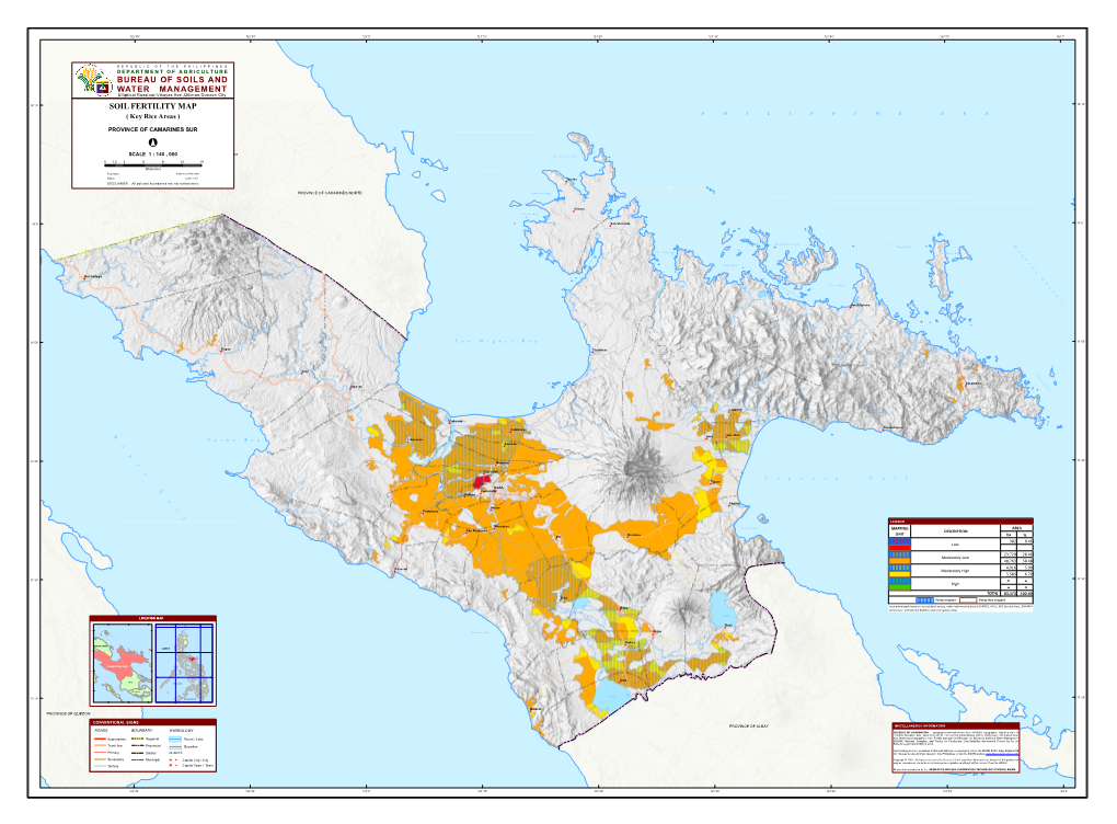 Soil Fertility Map Bureau of Soils and Water Management