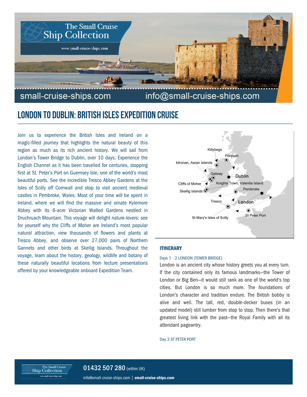 London to Dublin: British Isles Expedition Cruise