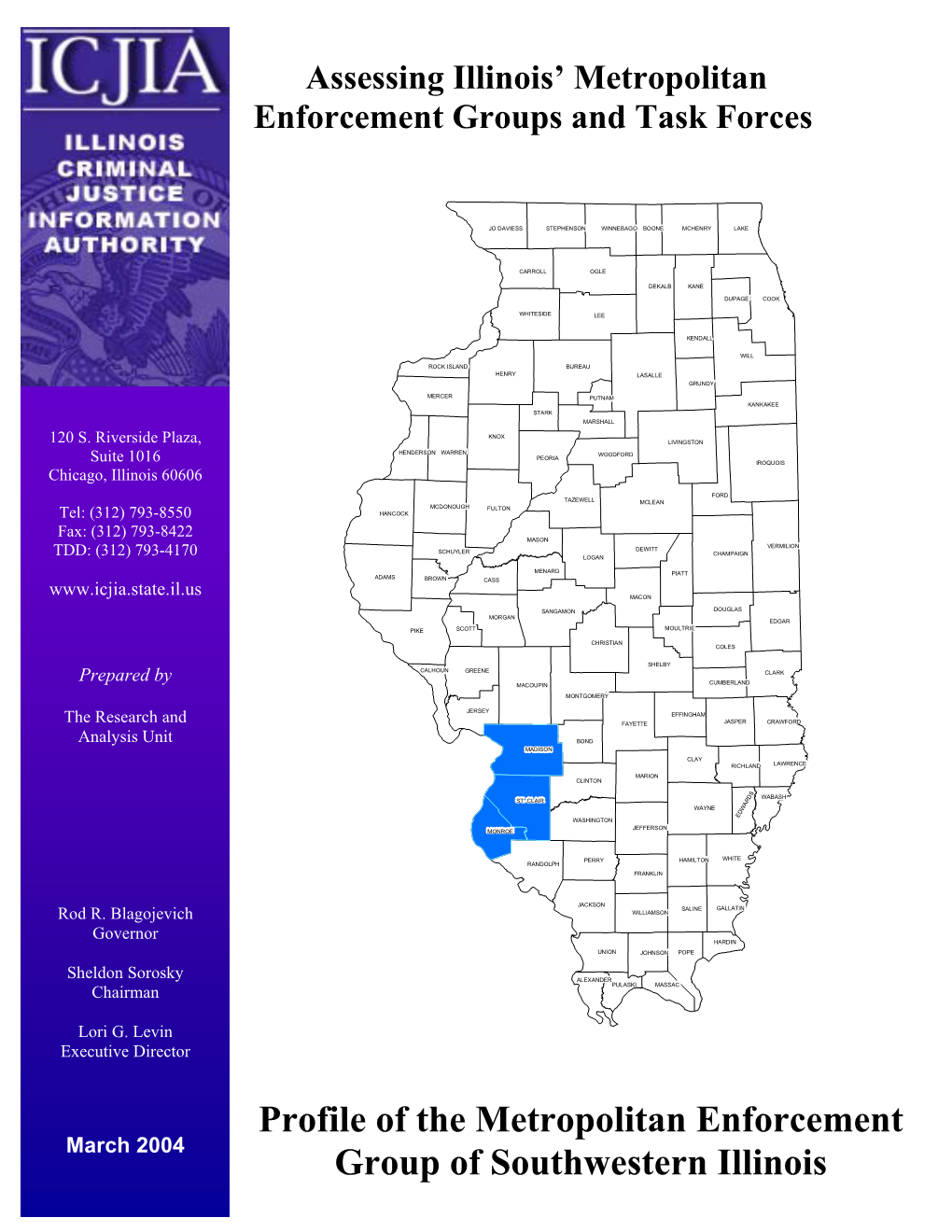 Profile of the Metropolitan Enforcement Group of Southwestern Illinois