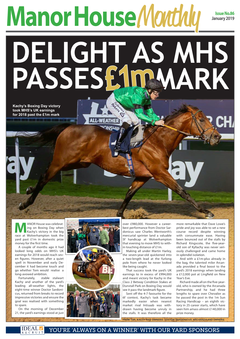 January 2019 DELIGHT AS MHS PASSES£1Mmark