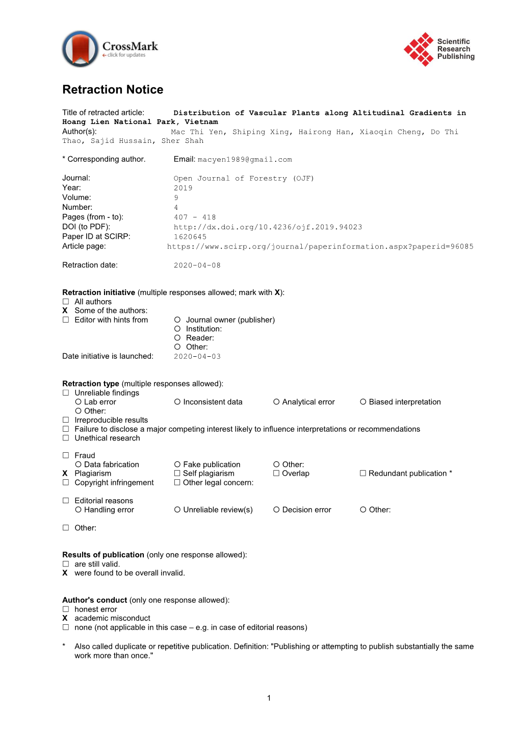 PDF): Paper ID at SCIRP: 1620645 Article Page