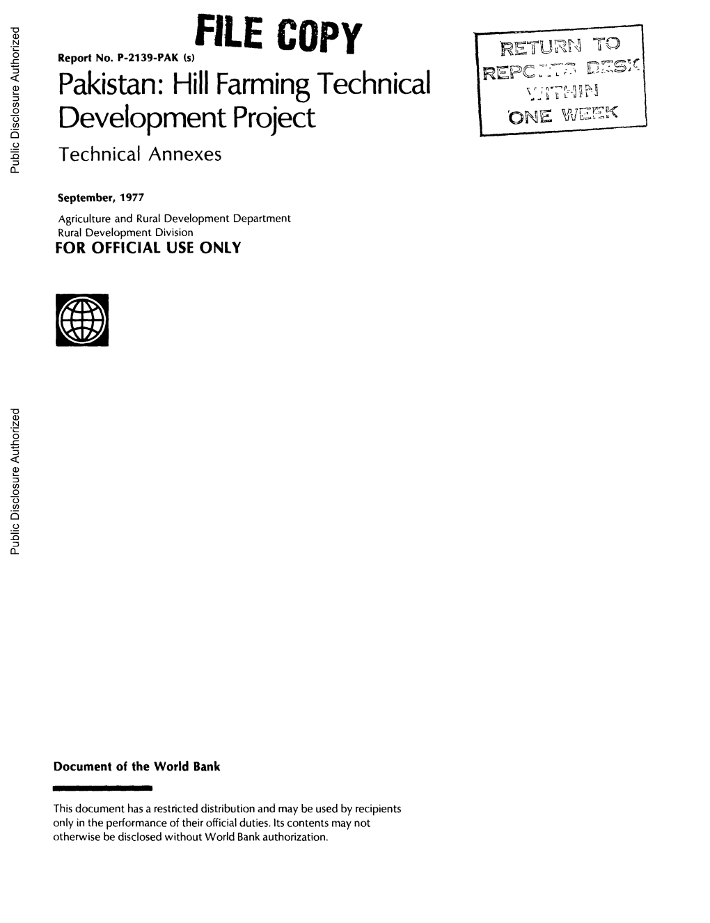 World Bank Document