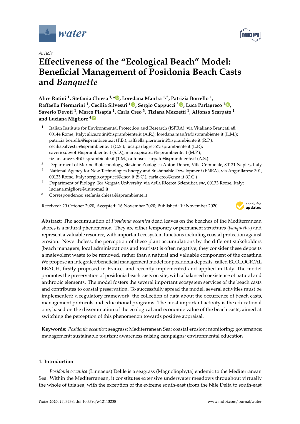 Beneficial Management of Posidonia Beach Casts and Banquette