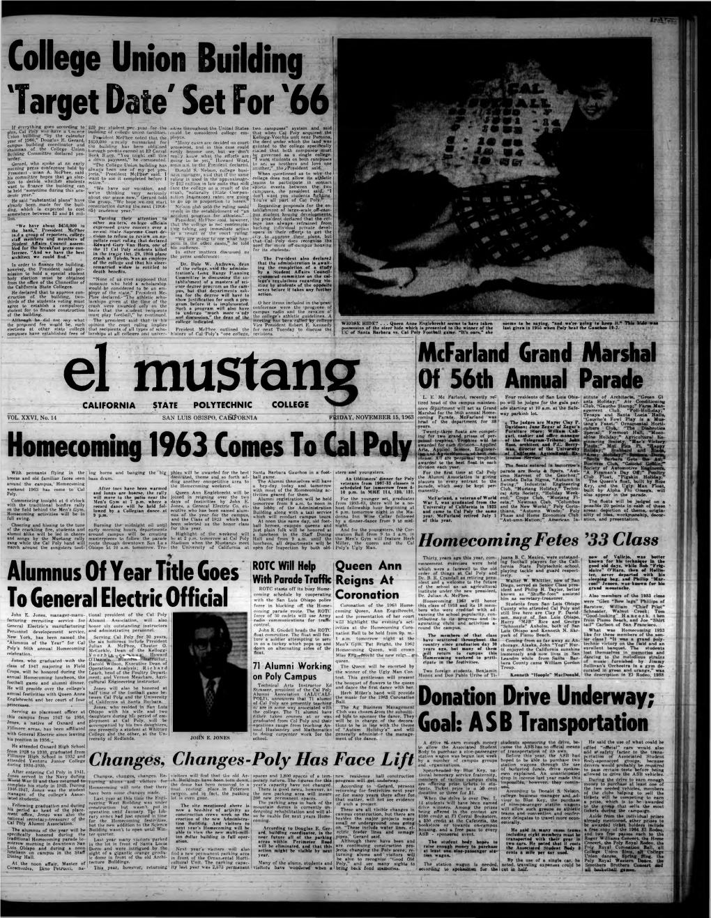 El Mustang, November 15, 1963