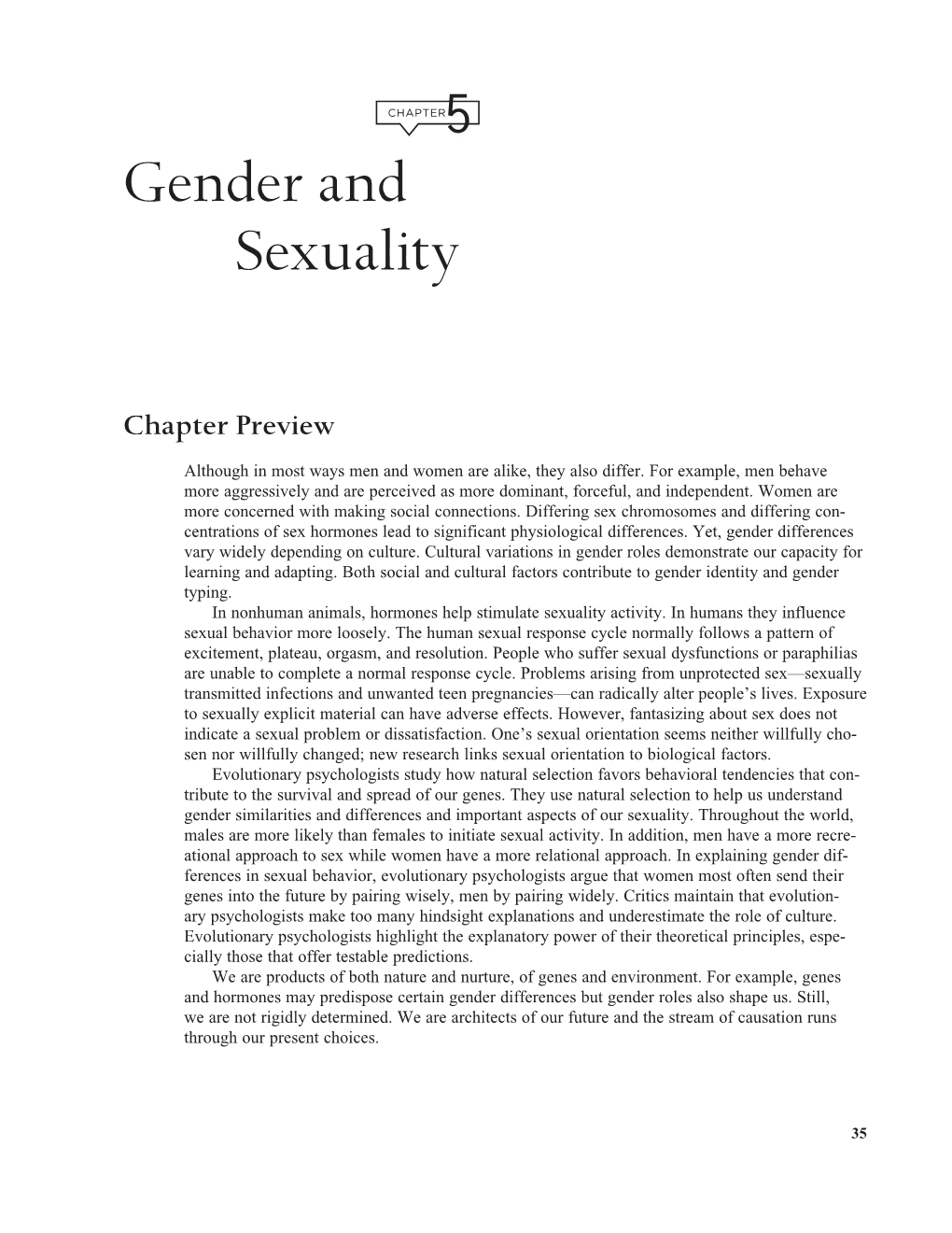 Gender and Sexuality