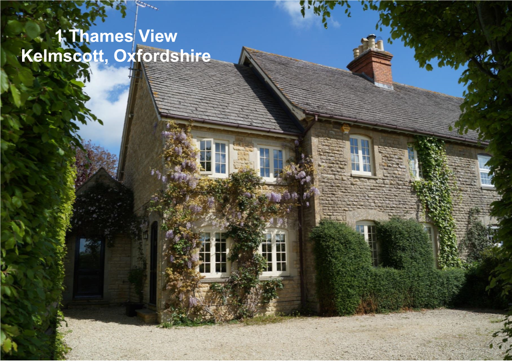 1 Thames View Kelmscott, Oxfordshire