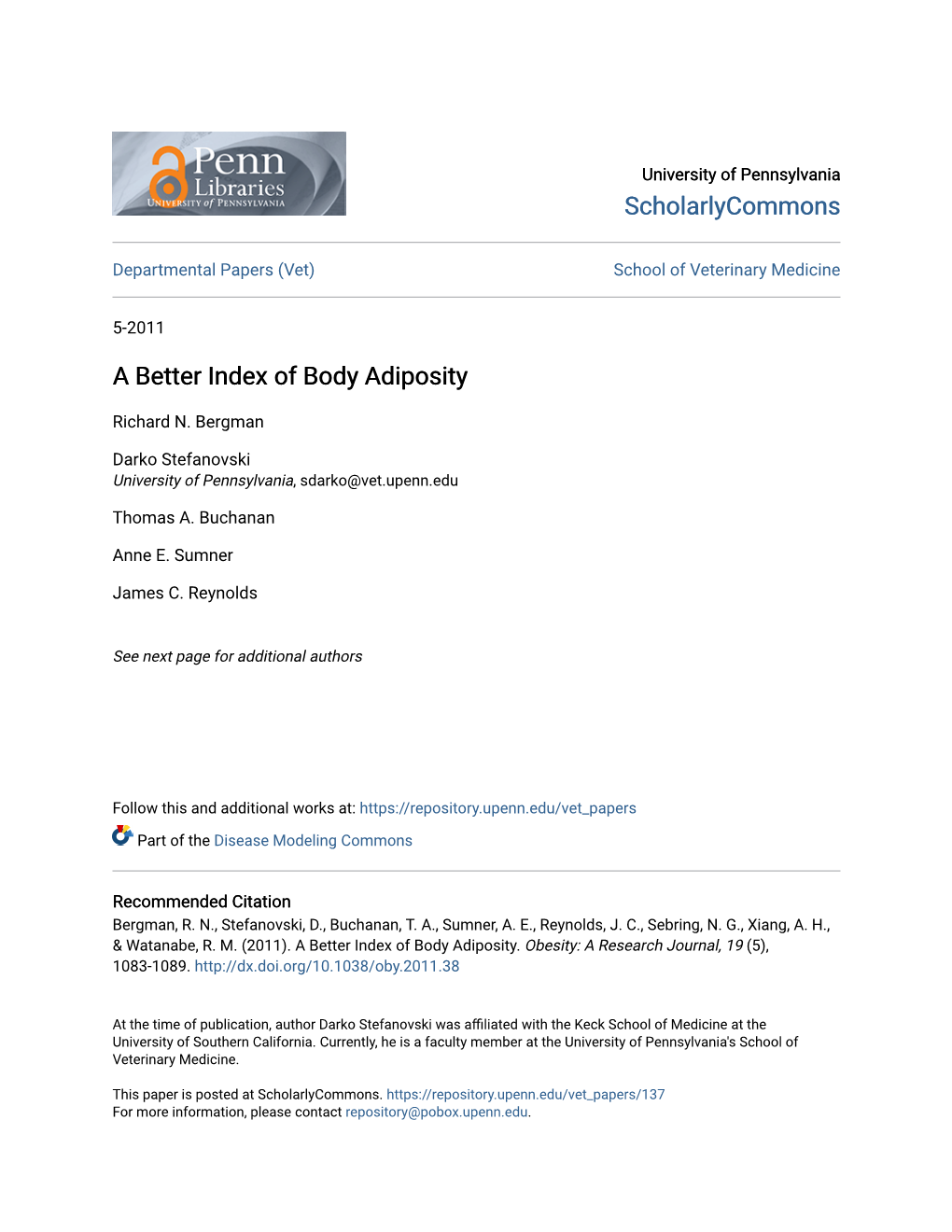 A Better Index of Body Adiposity