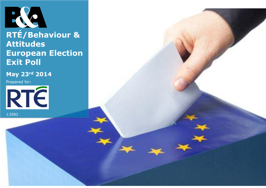 RTÉ/Behaviour & Attitudes European Election Exit Poll