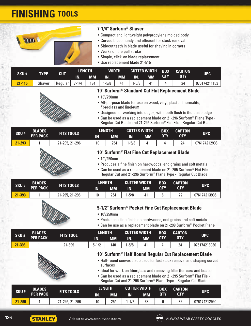 2011 Stanley Hand Tools Catalog STHTCAT11