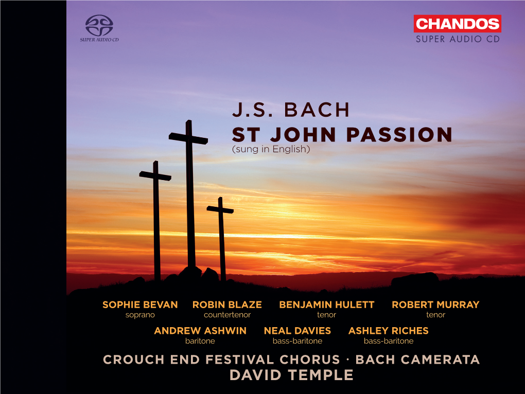 St John Passion J.S. BACH