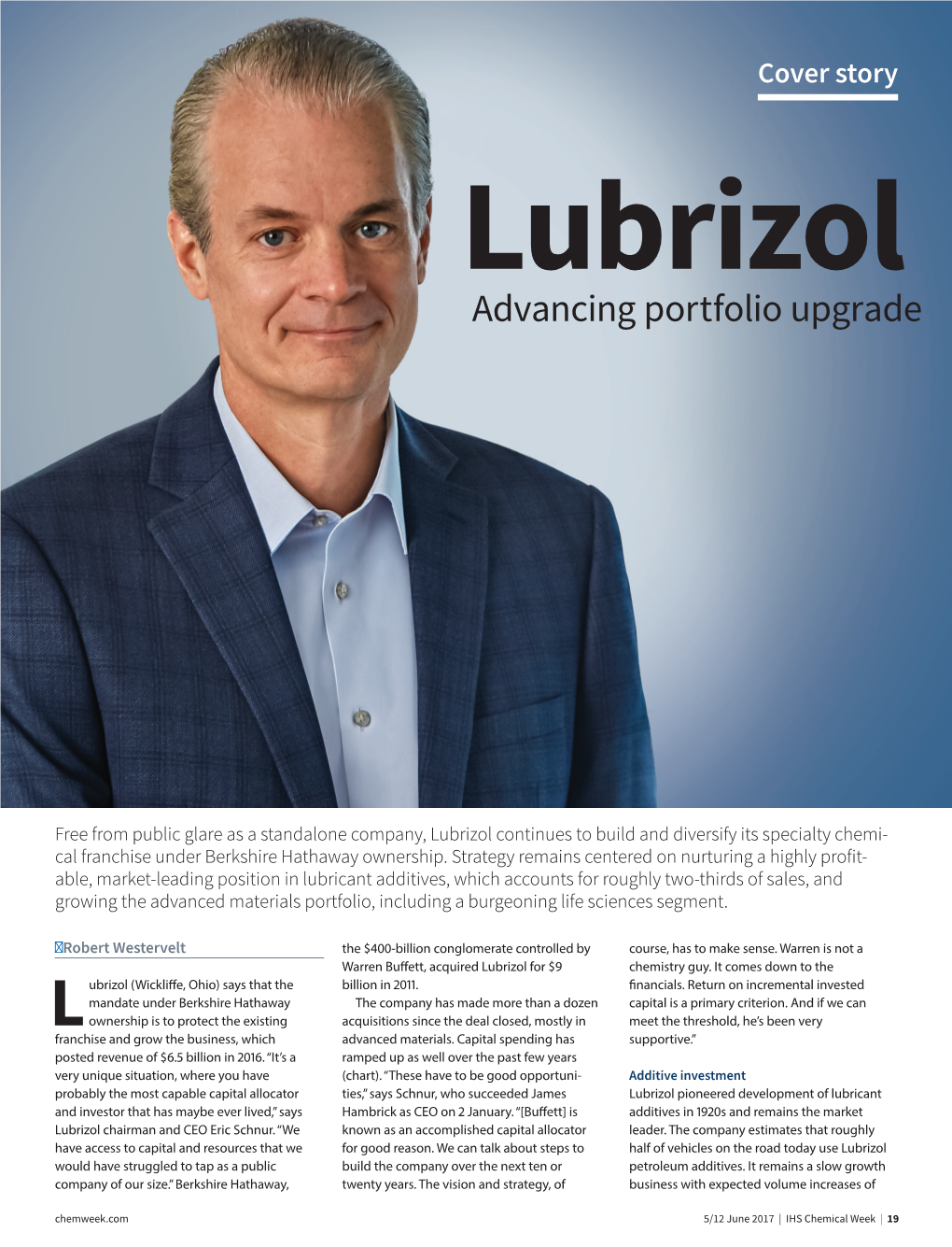 Lubrizol Chemical Week Feature