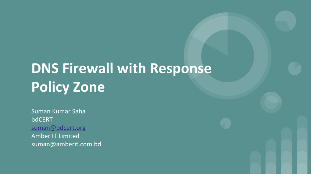 DNS Firewall with RPZ Bdcert