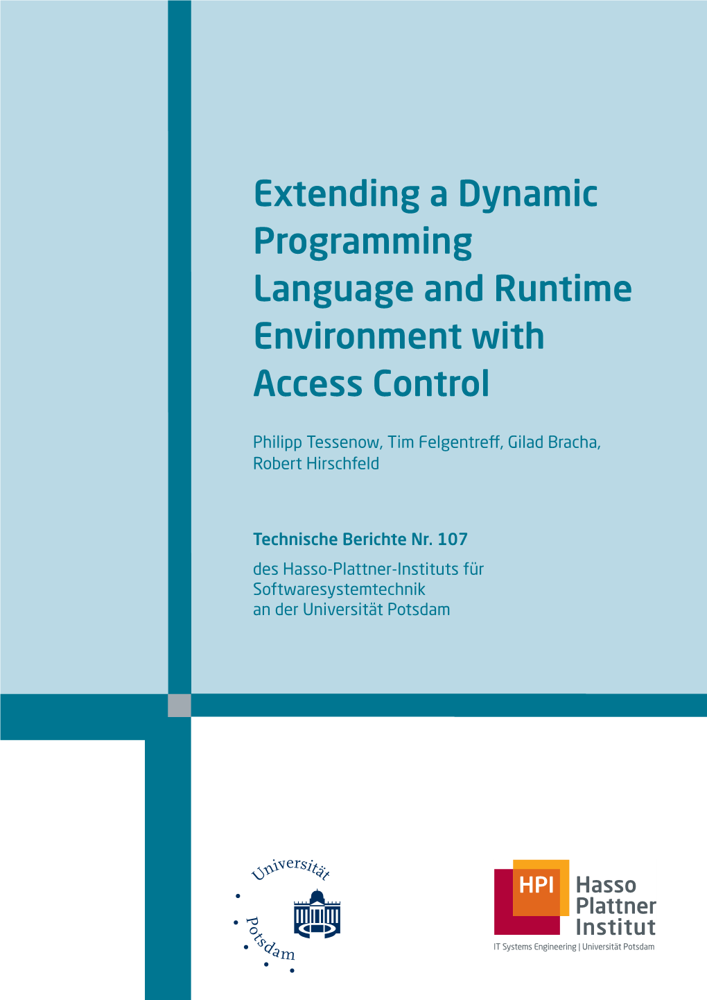 Extending a Dynamic Programming Language and Runtime Environment with Access Control