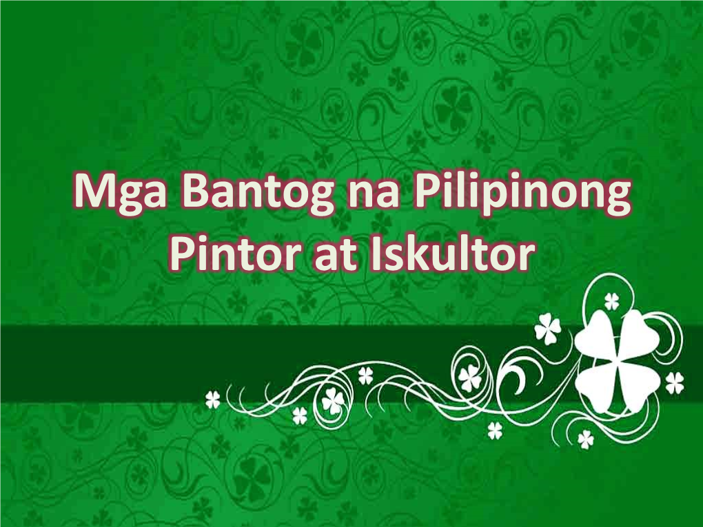 Mga Bantog Na Pilipinong Pintor at Iskultor Mga Pilipinong Pintor Fernando Amorsolo Rice Planting Benedicto Cabrera