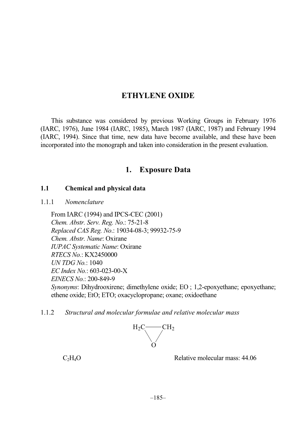 Ethylene Oxide