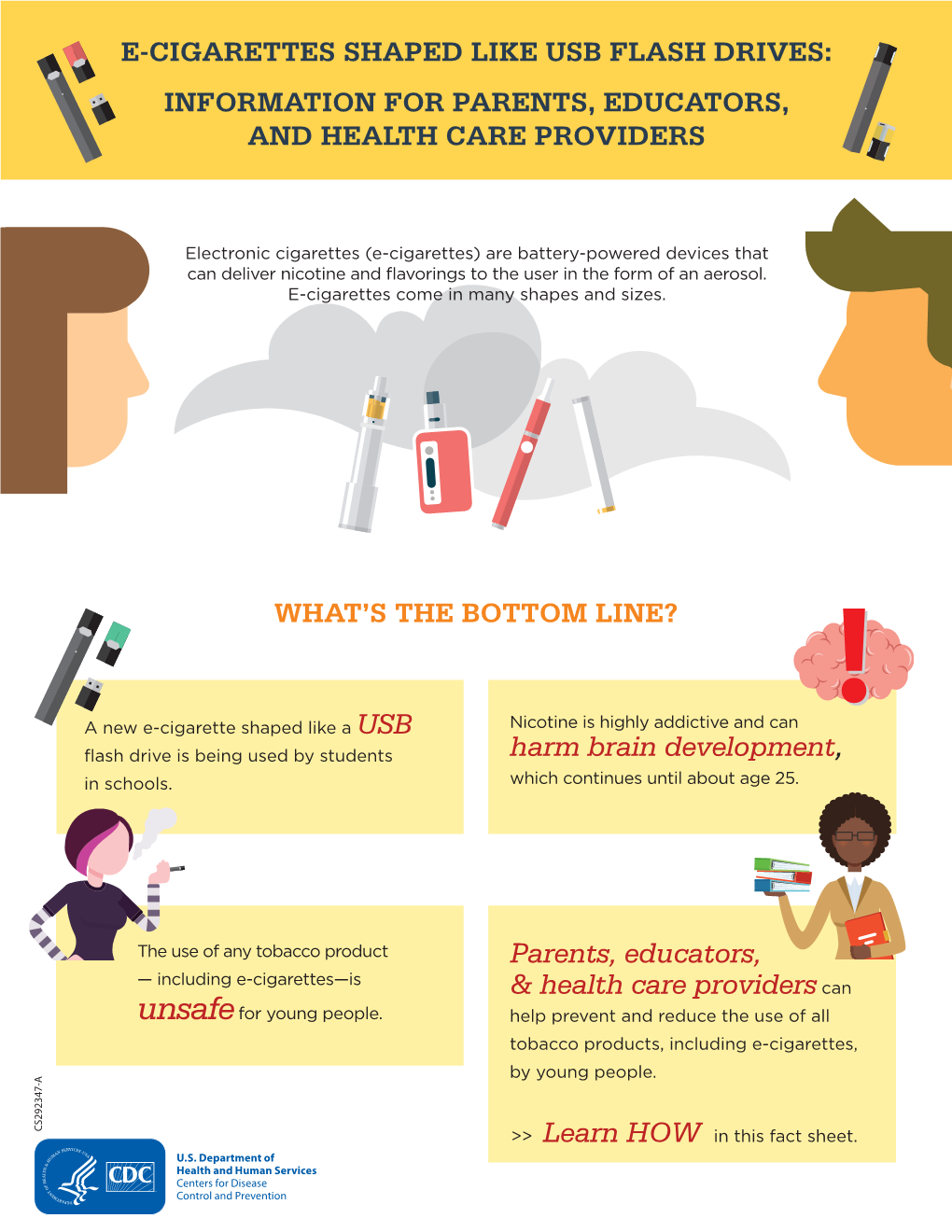 E-Cigarettes Shaped Like Usb Flash Drives: Information for Parents, Educators, and Health Care Providers