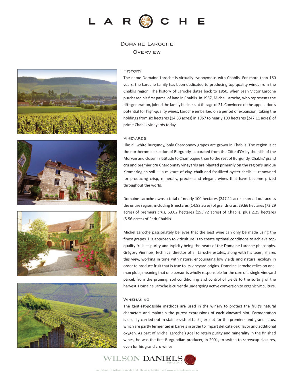 Domaine Laroche Overview