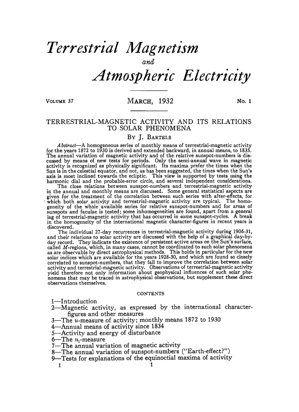 Magnetic Activity and Its Relations to Solar Phenomena by J