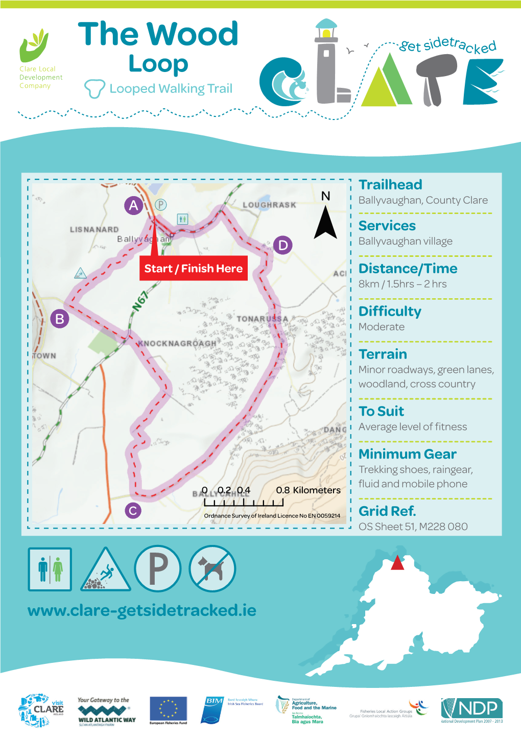 Map Ballyvaughan Wood Loop